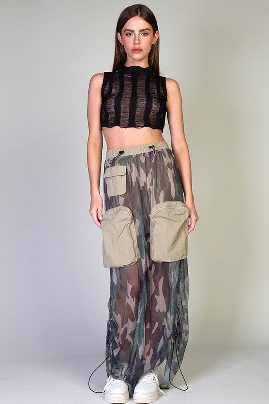 1703 Cargo Pockets Skirt
