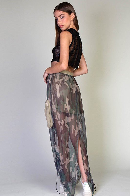 1703 Cargo Pockets Skirt