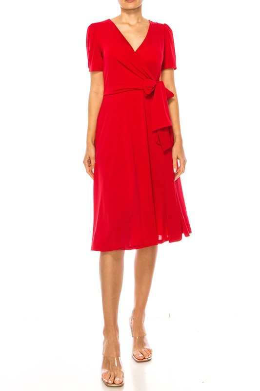 1136 Wrap Around Short Dress