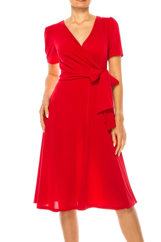 1136 Wrap Around Short Dress