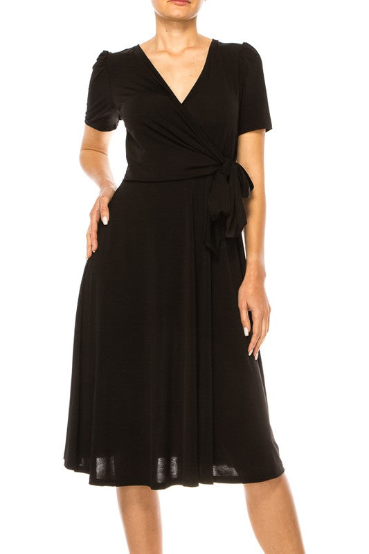 1136 Wrap Around Short Dress