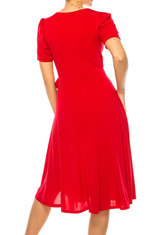 1136 Wrap Around Short Dress