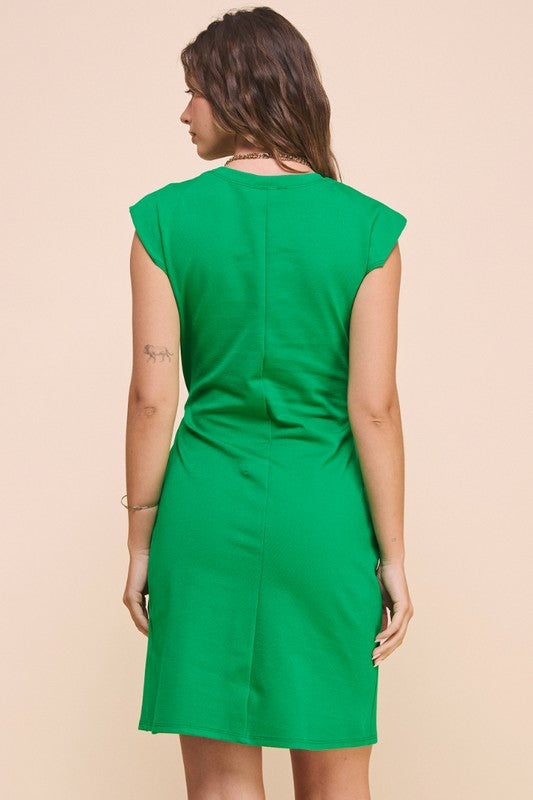 1092 Knot Stretch Short Dress