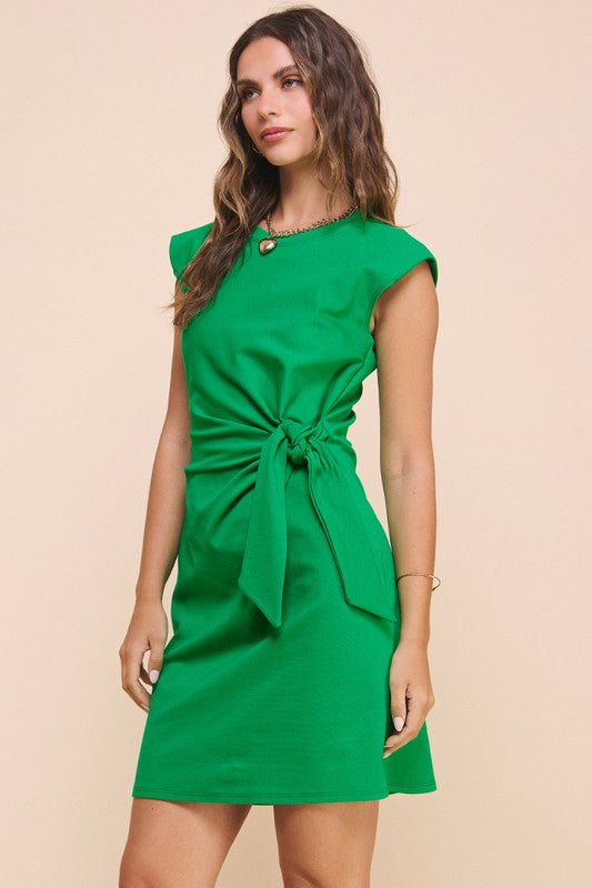 1092 Knot Stretch Short Dress
