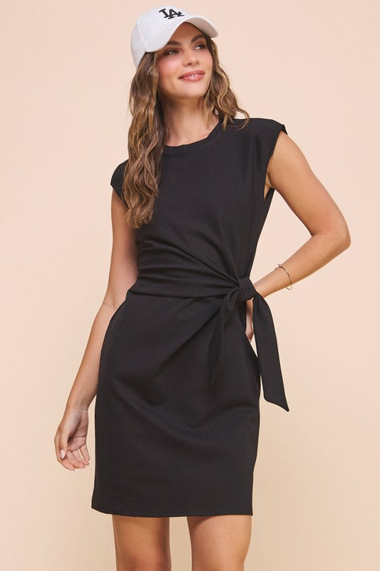 1092 Knot Stretch Short Dress
