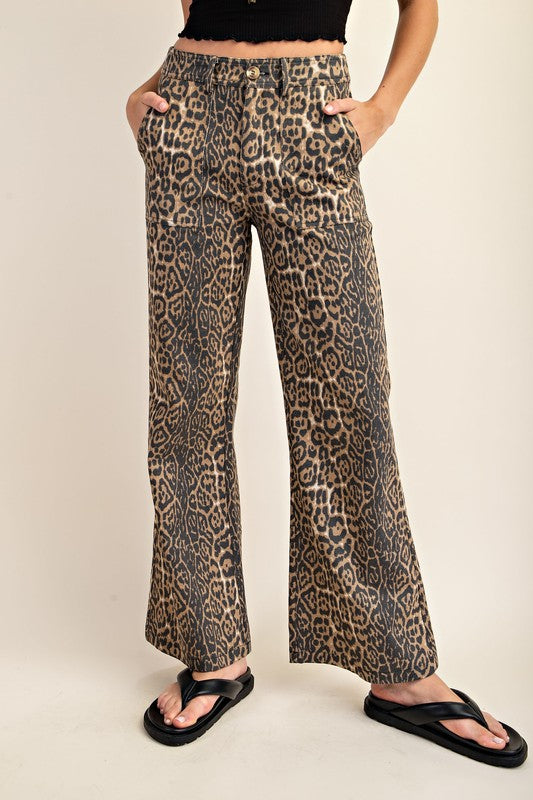 1155 Leopard Print Jeans