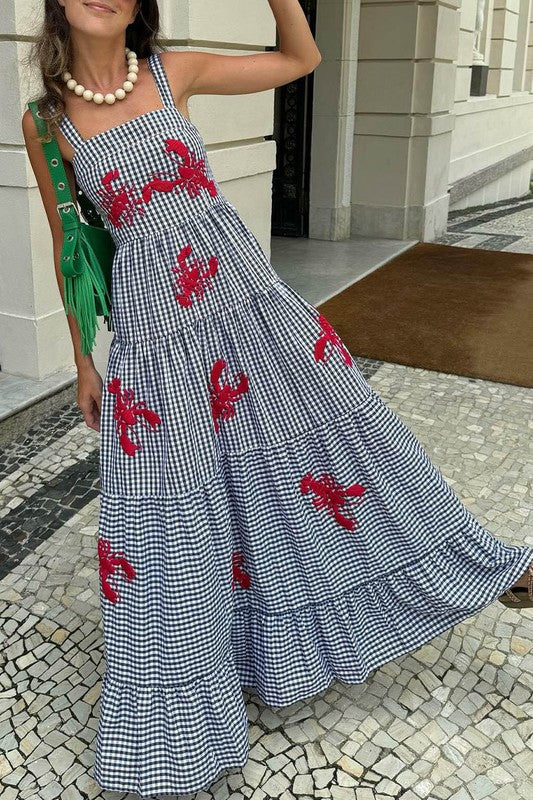 1610 Lobster Maxi Dress