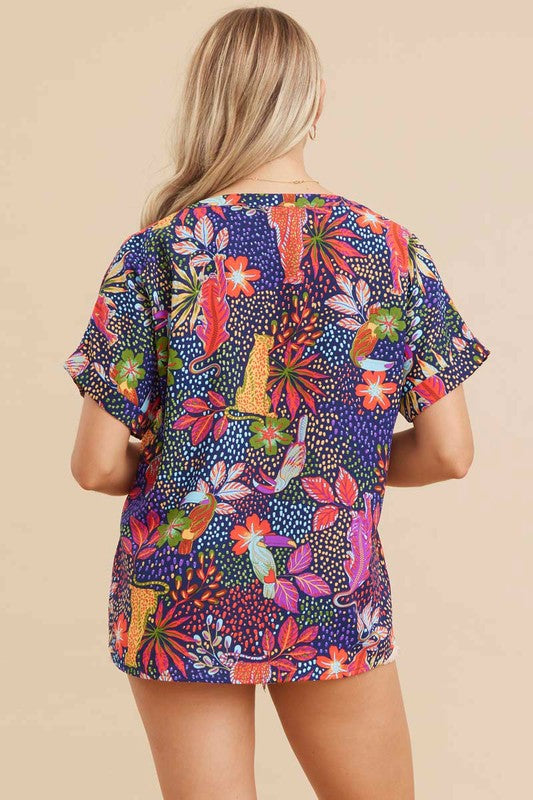 1482 Top Multi V-Neck