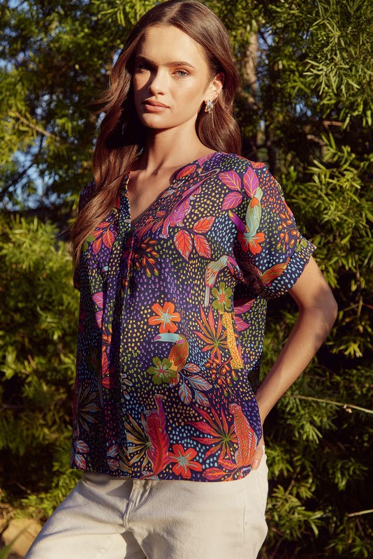 1482 Top Multi V-Neck