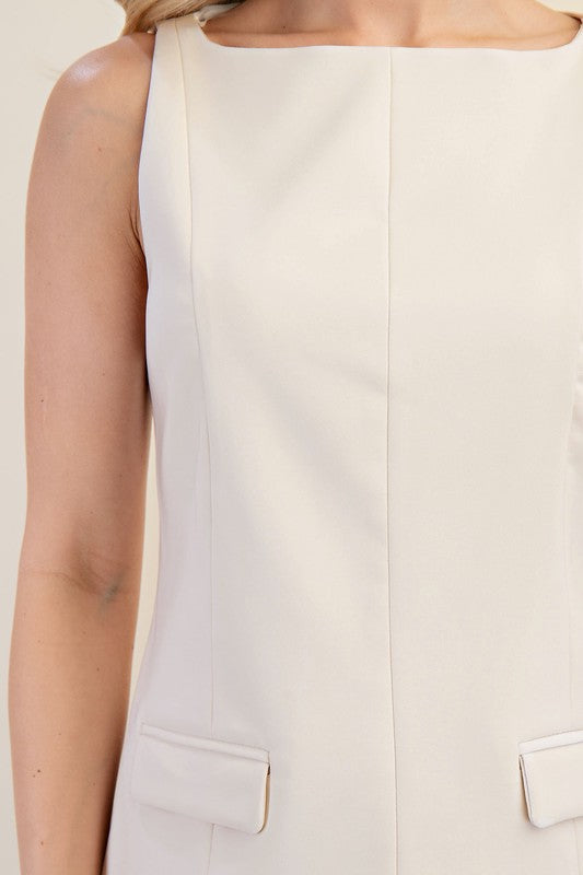 1380 Boatneck Pockets Top