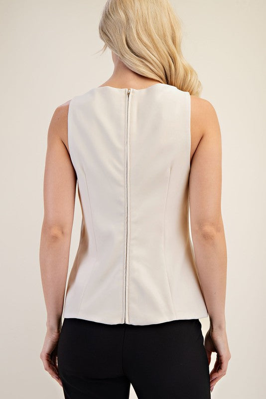 1380 Boatneck Pockets Top