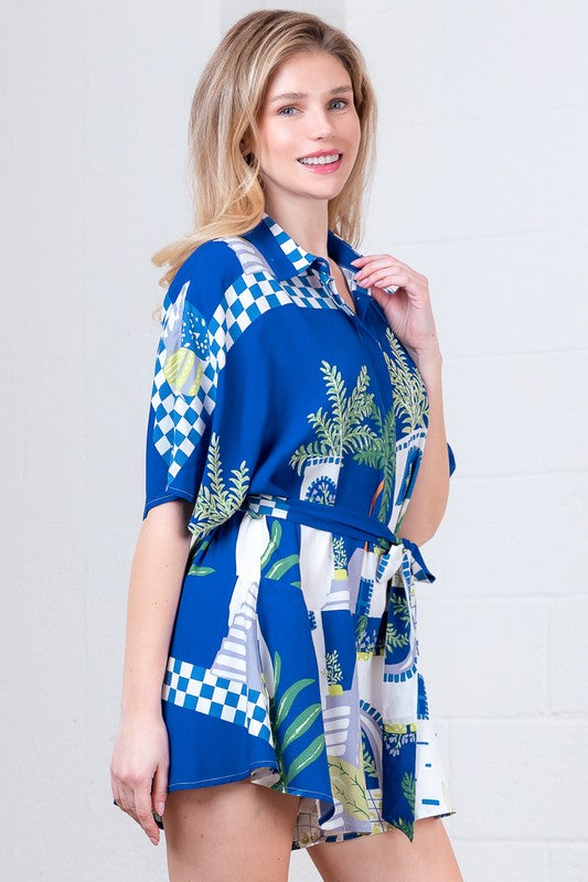 1548 Mikonos Palm Romper