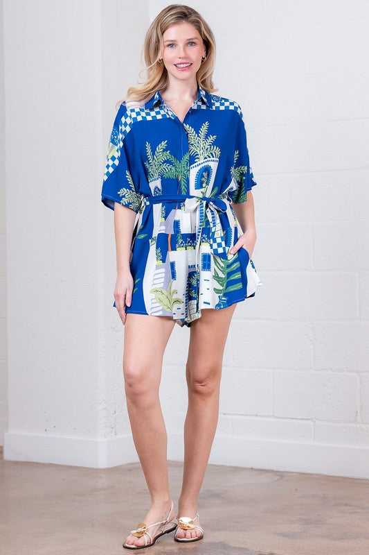 1548 Mikonos Palm Romper