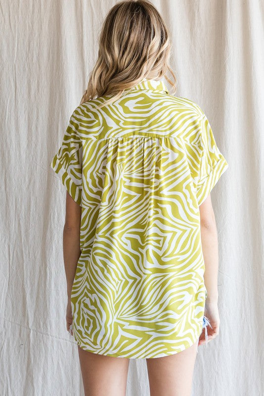 1731 Zebra Print Shirt
