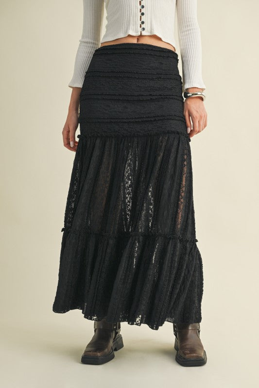 1634 Knitted Lace Skirt
