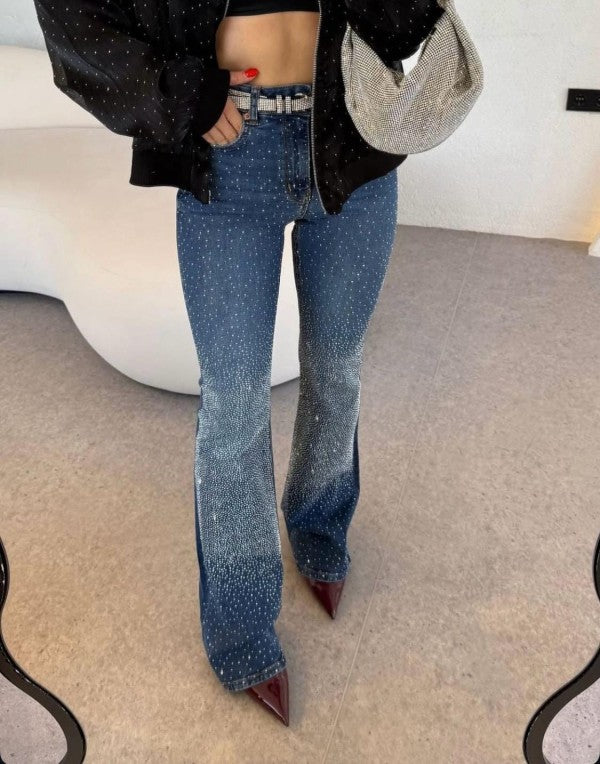 1783 Rhinestones Denim Pant