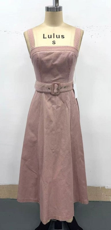 2129 Pink Midi Dress