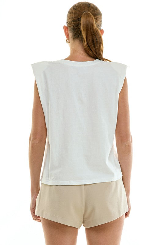 2161 Eyelet Muscle Tee