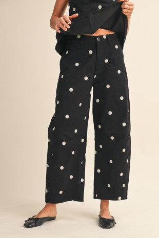 2567 Polka Dots Barrel Pant