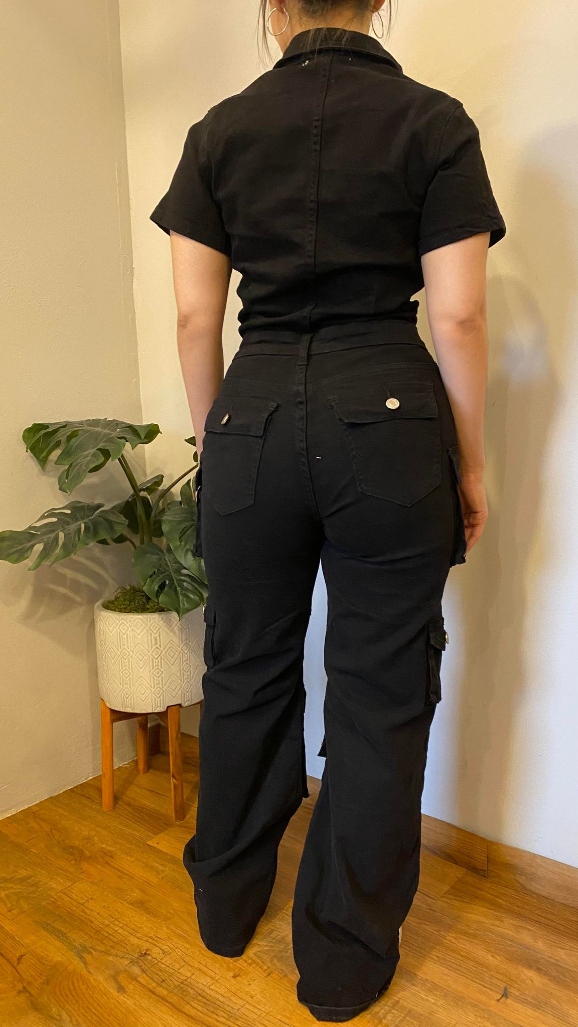 1018 Spandex Denim Jumpsuit