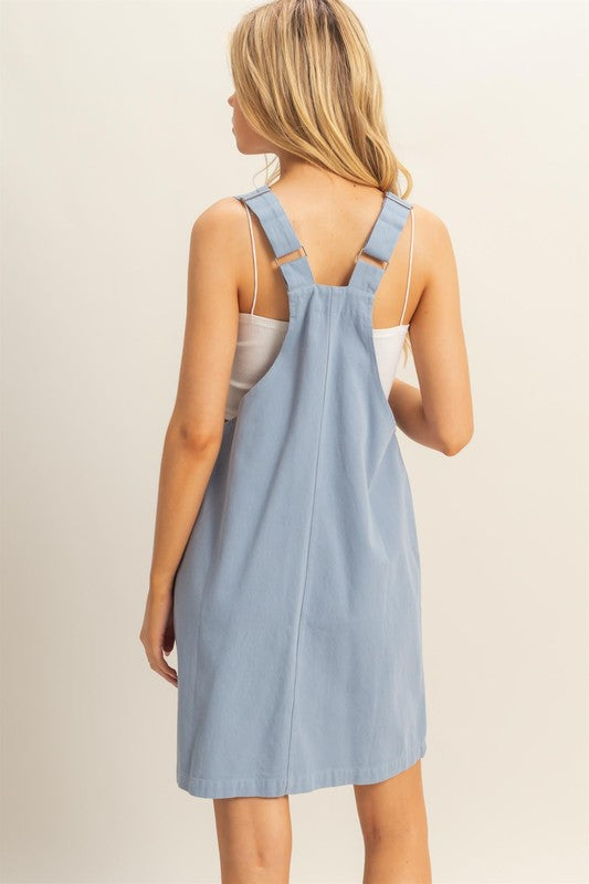 1572 Overall Pockets Dress