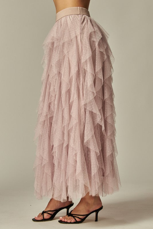 1757 Tulle Ruffle Skirt