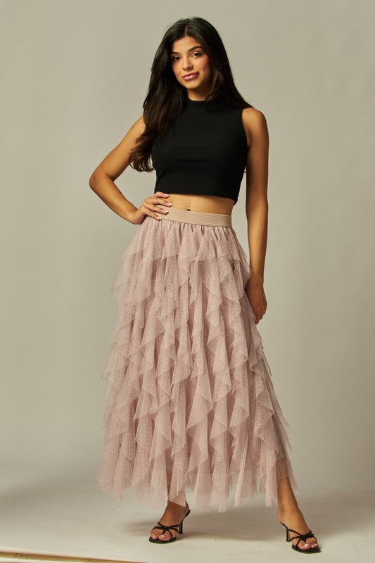 1757 Tulle Ruffle Skirt