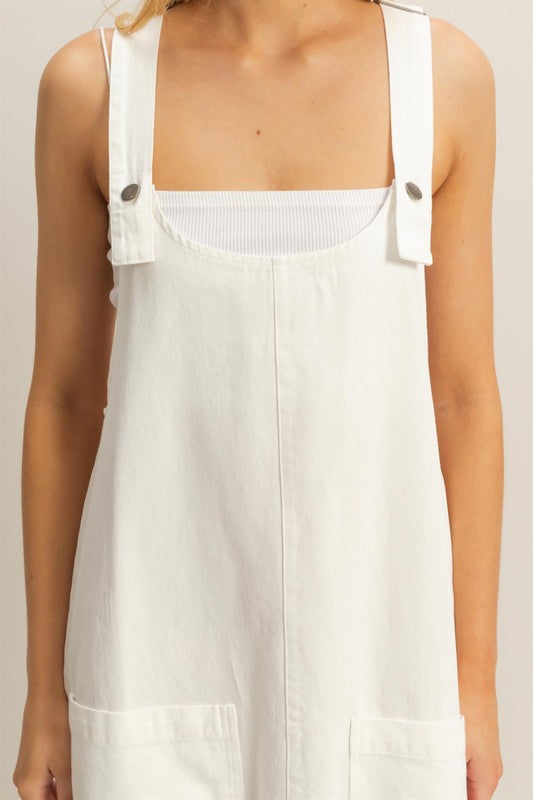 1572 Overall Pockets Dress