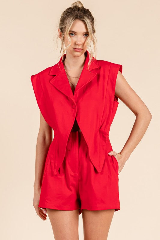 1644 Blazer Denim Romper
