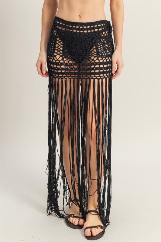1401 Fringes Skirt Cover Up