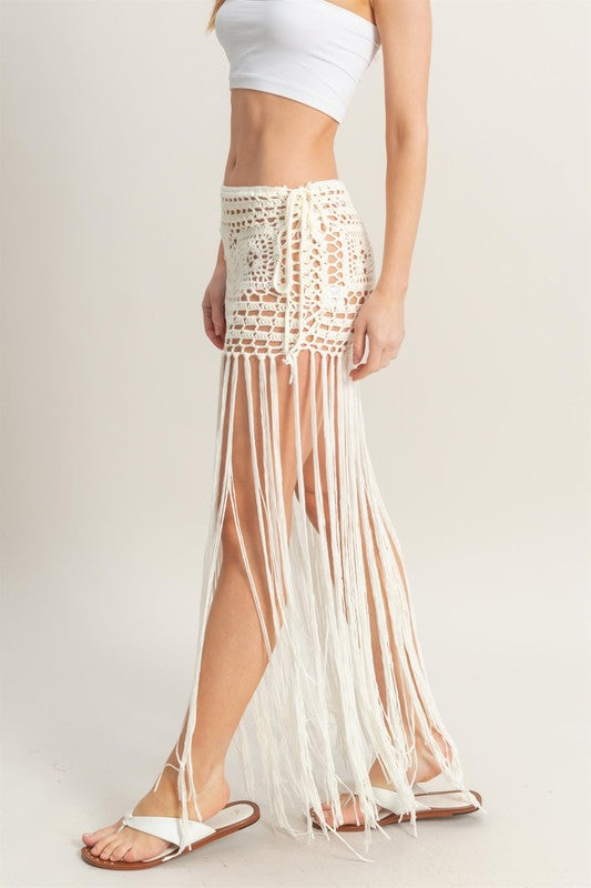 1401 Fringes Skirt Cover Up