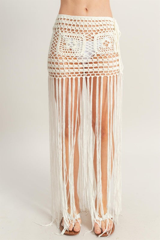 1401 Fringes Skirt Cover Up