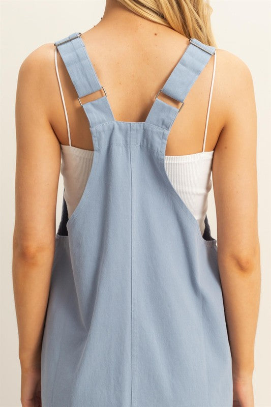 1572 Overall Pockets Dress