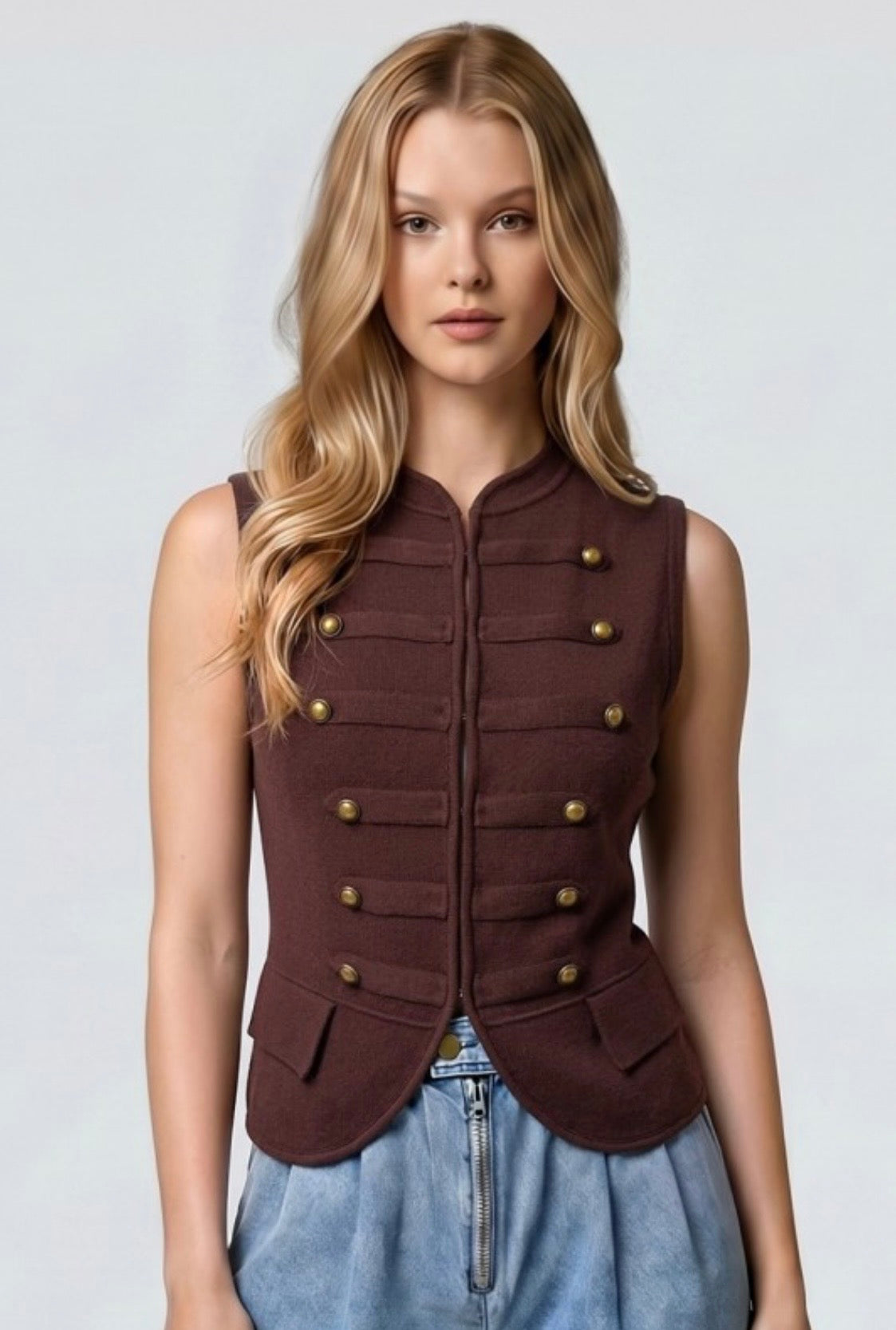 2571 Napoleon Zipper Vest