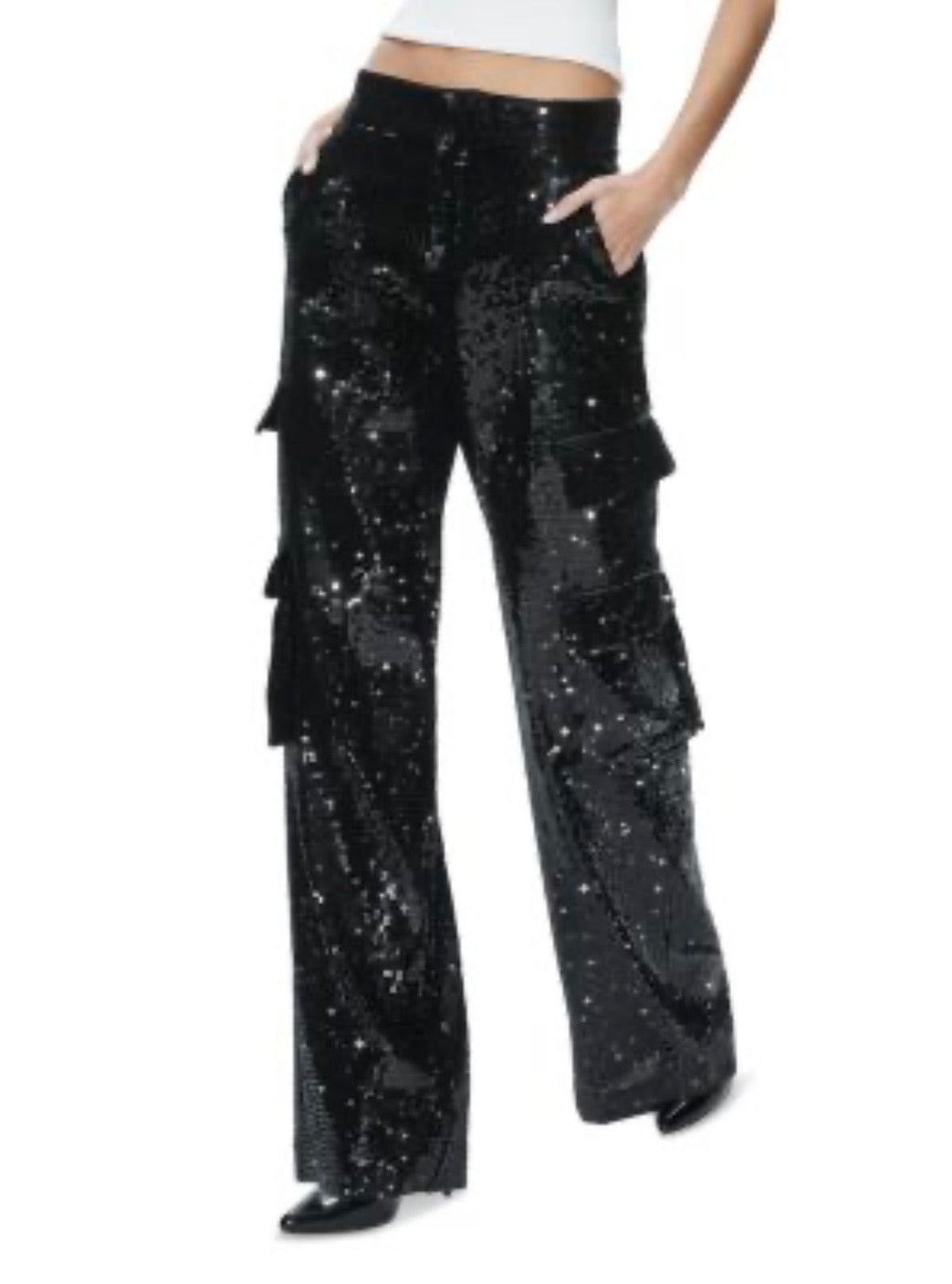 1873 Black Sequin Pant