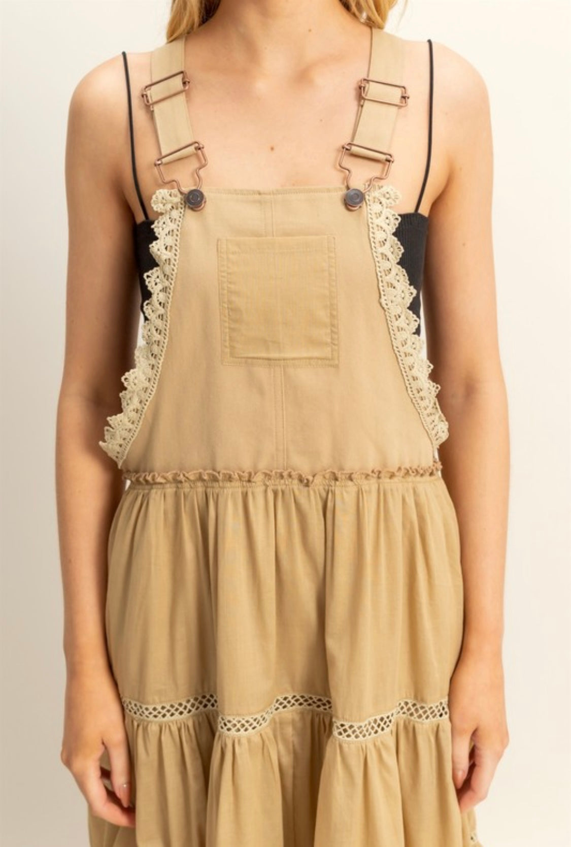 1439 Trim Overall Dress
