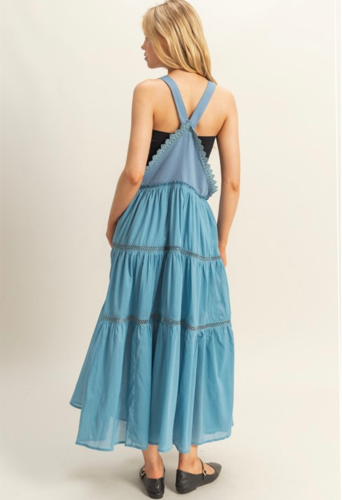 1439 Trim Overall Dress