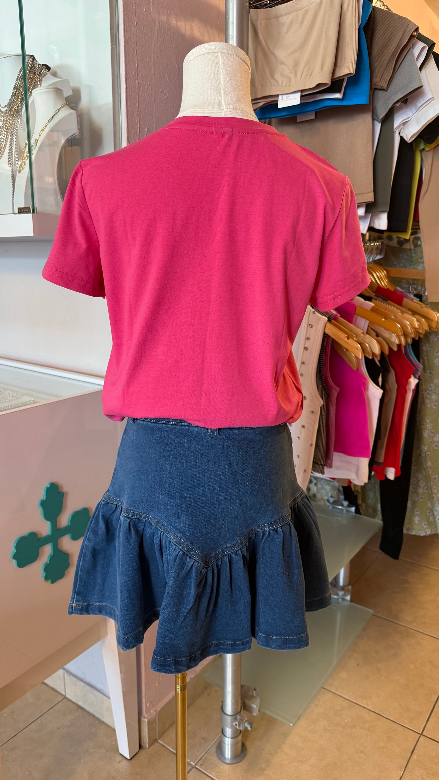 1273 Sequins Heart T-Shirt
