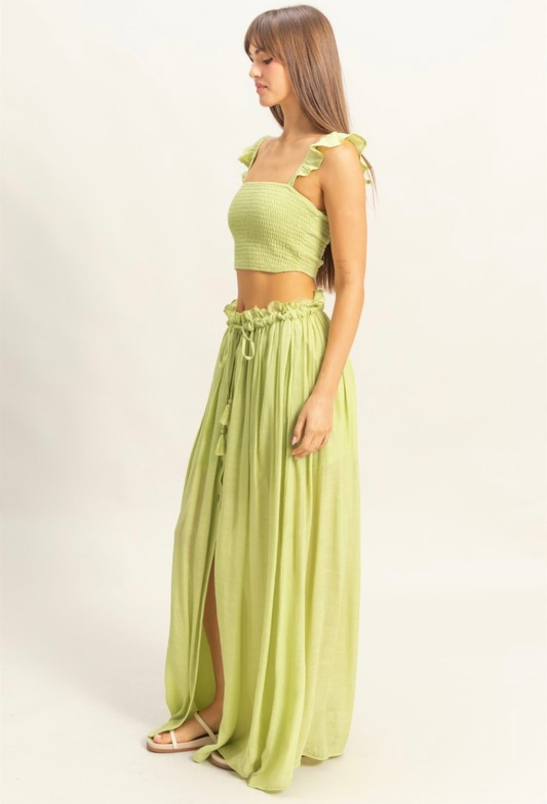 1441 Smocked Top And Skirt Set