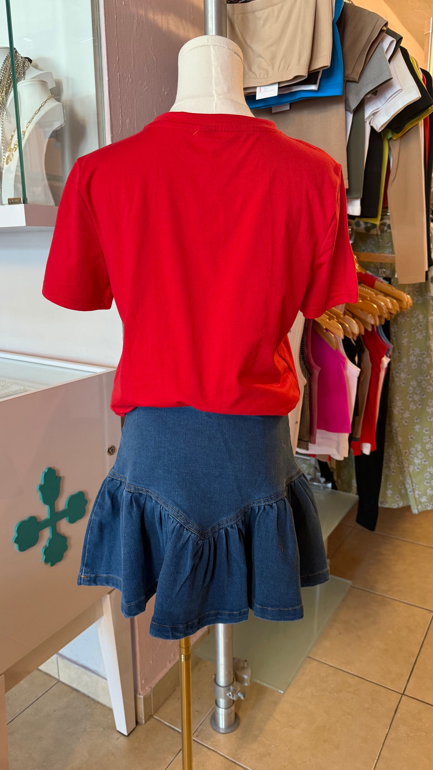 1273 Sequins Heart T-Shirt