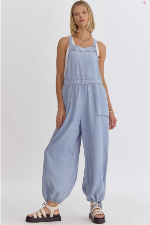 1096 Lite Overall Jogger Jumpsuit