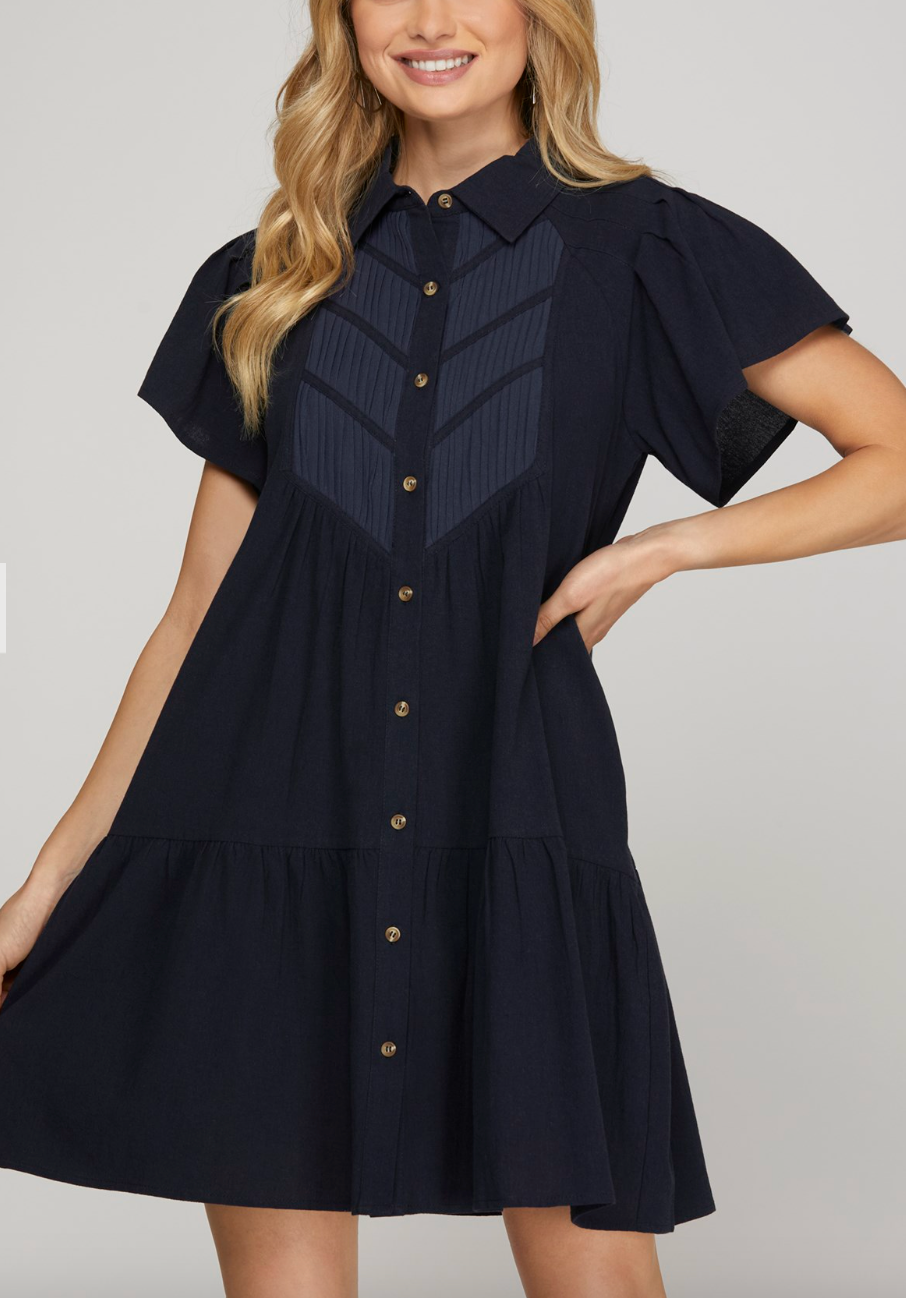 1639 Button Down Indian Dress