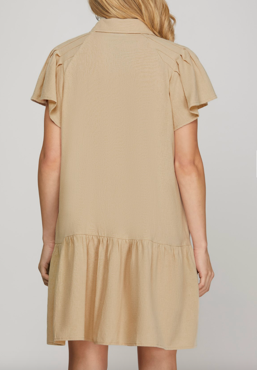 1639 Button Down Indian Dress