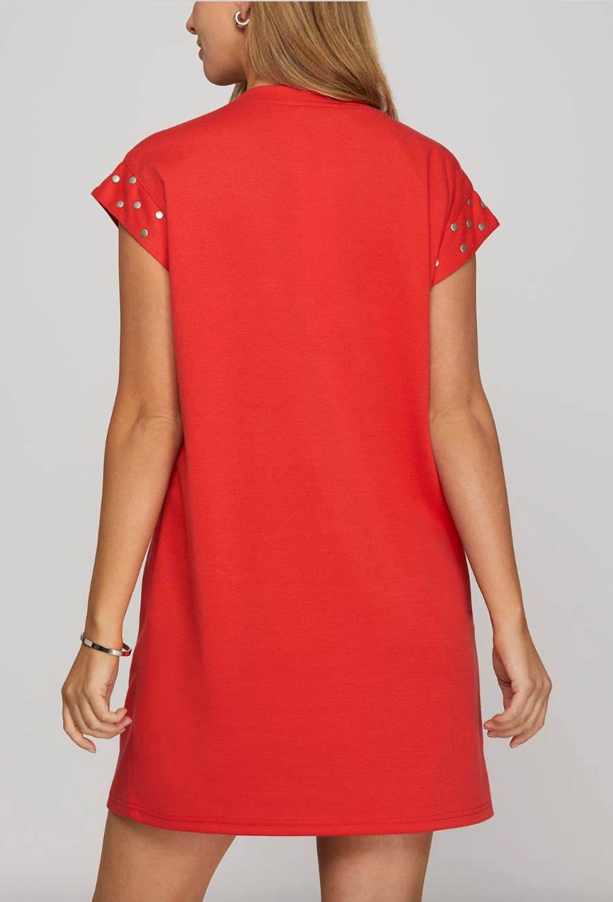 1637 Studded Comfy Model Dress