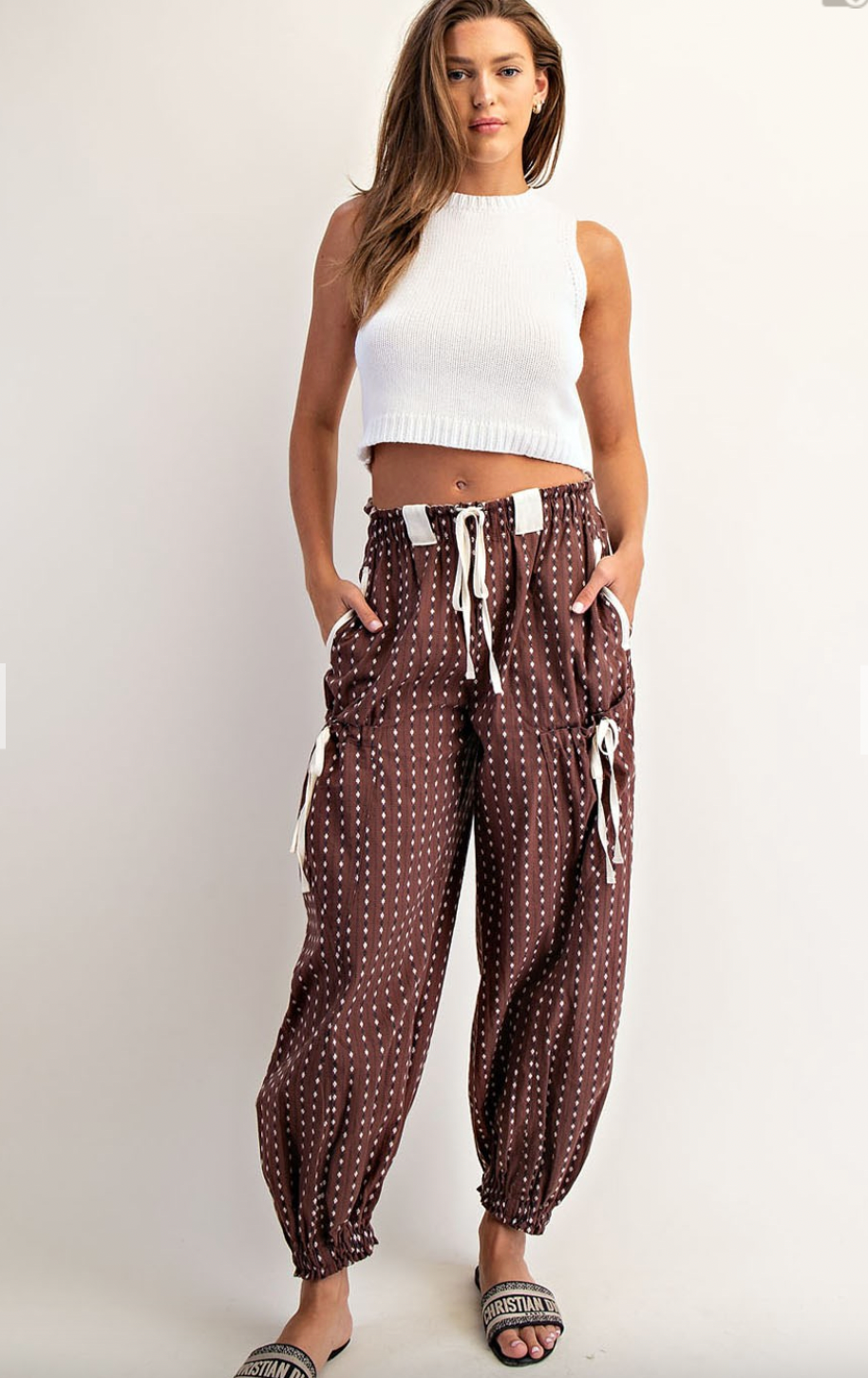 1647 Diamond Striped Jogger Pant