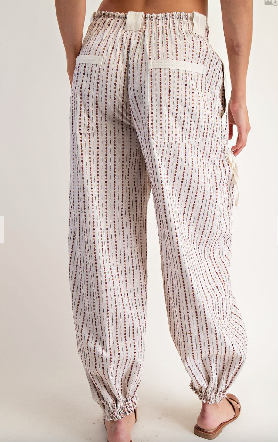 1647 Diamond Striped Jogger Pant