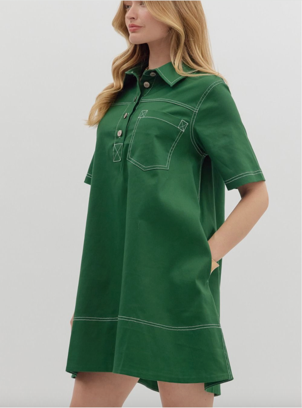 1684 Solid Stitch Dress