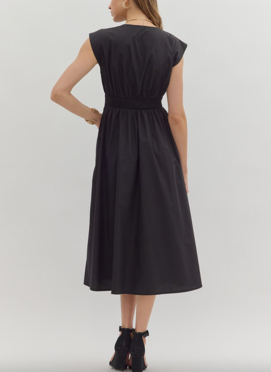 1675 Best Seller Zipper Midi Dress