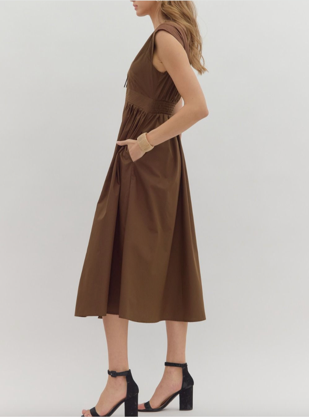 1675 Best Seller Zipper Midi Dress