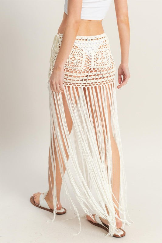 1401 Fringes Skirt Cover Up